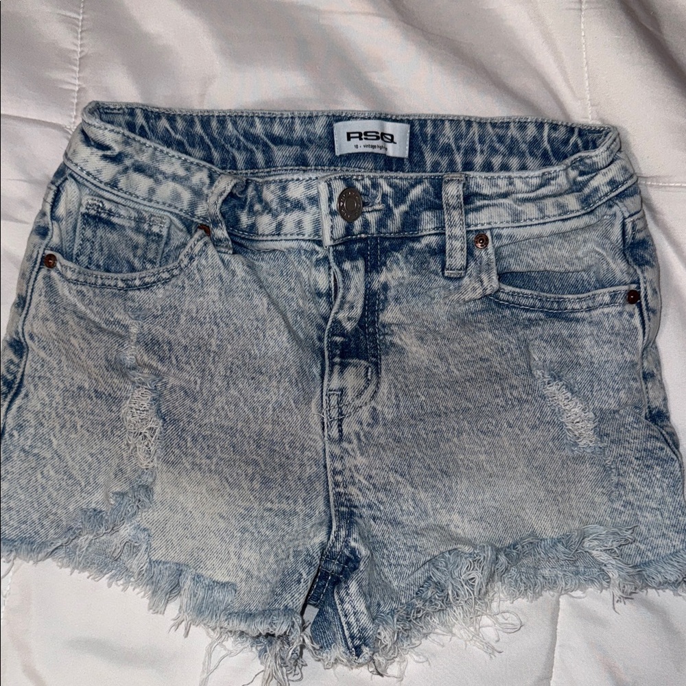 RSQ Girls Blue Denim Shorts